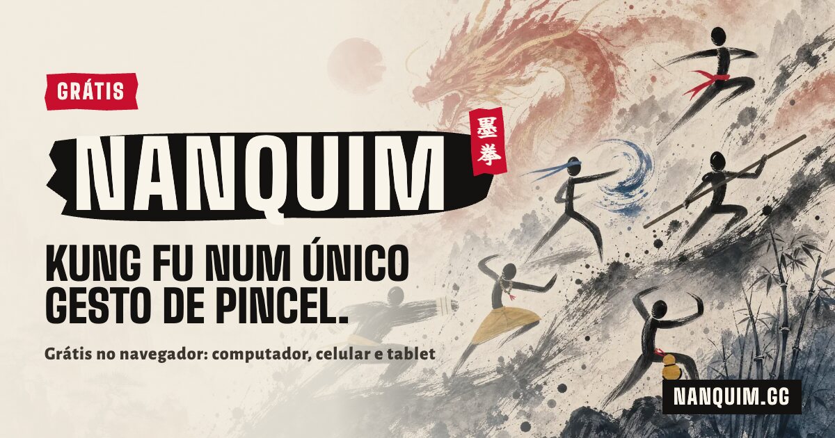 NANQUIM: luta de kung fu em tinta nanquim, grátis no navegador